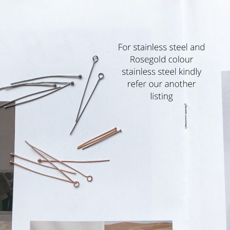 Gold pin needle -  Gold Filled/ Stainless steel (PVD coating)