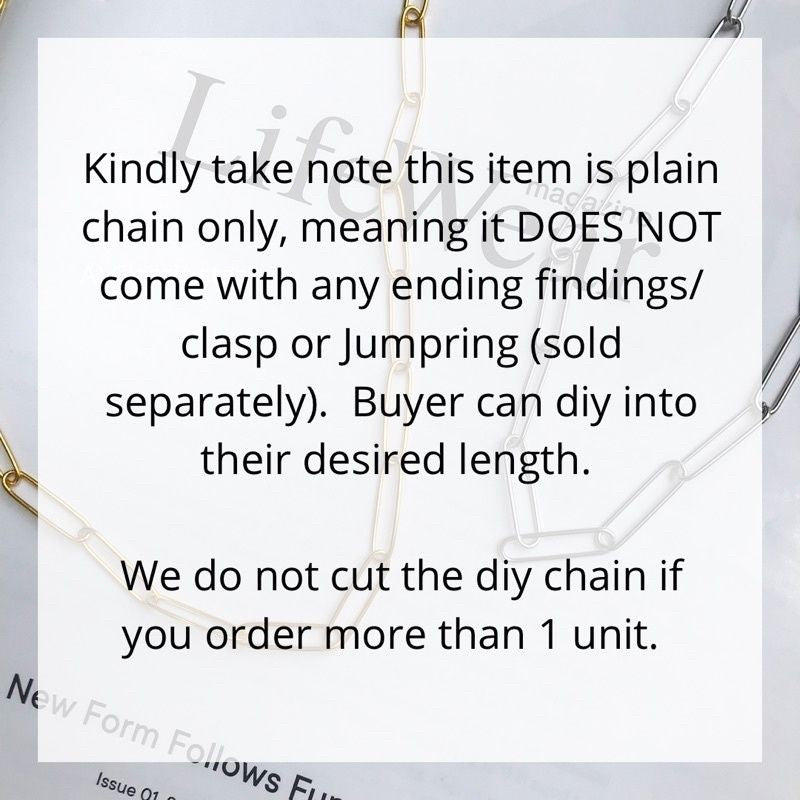 DIY Chain: Stainless steel Rectangular Link Chain