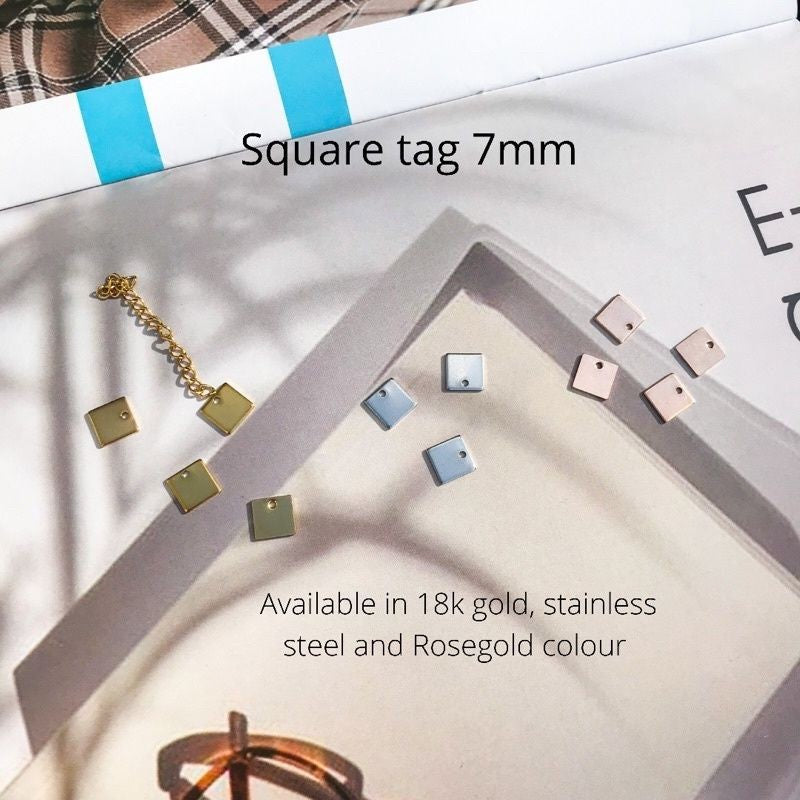 Mini tag 5 pcs - Stainless Steel