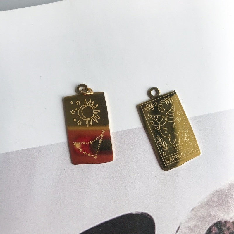 Horoscope personalised pendant 1 pc - Stainless steel