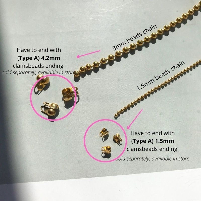 DIY Chain: Stainless steel Beads Chain
