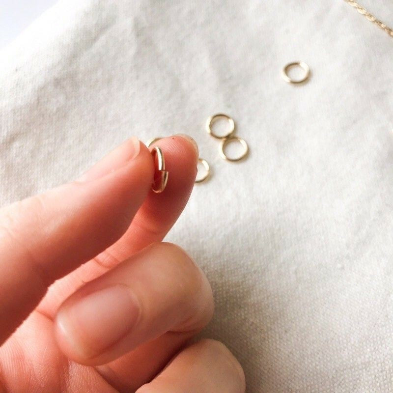 Big size 7mm/8mm Jumpring 18K gold in PVD & Stainless Steel