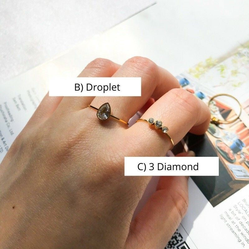 Minimalist Ring 1pcs - Stainless steel (PVD Coating)