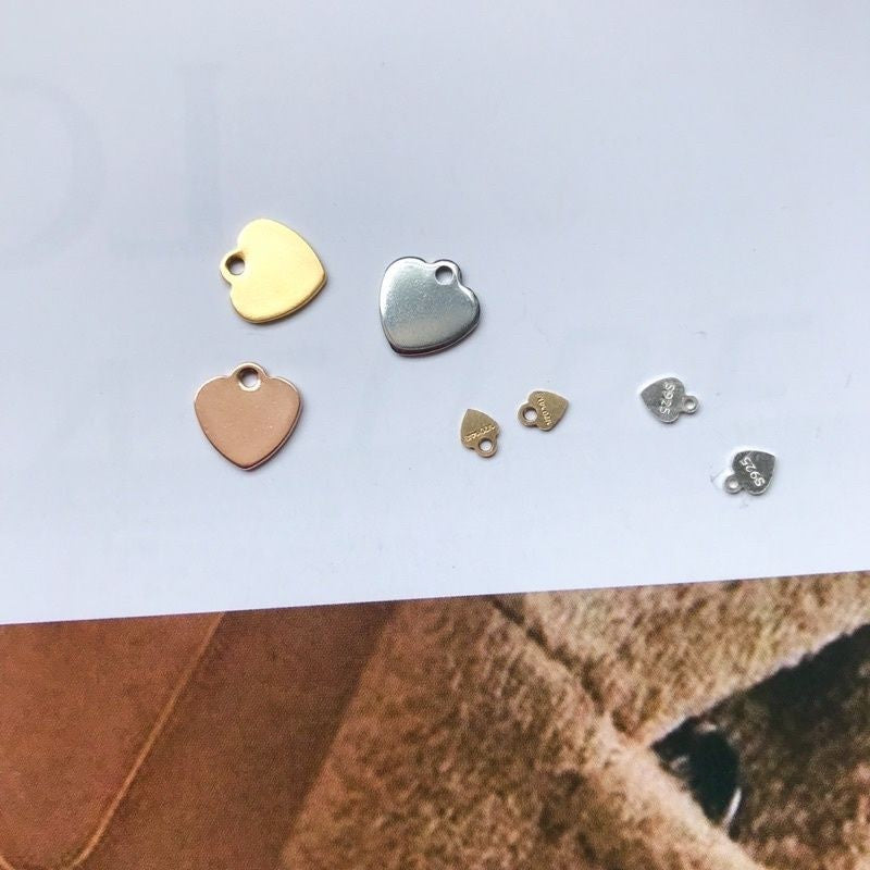 Love Pendant for Ending 1 Pc - Stainless steel/ Gold Filled/ 925 silver