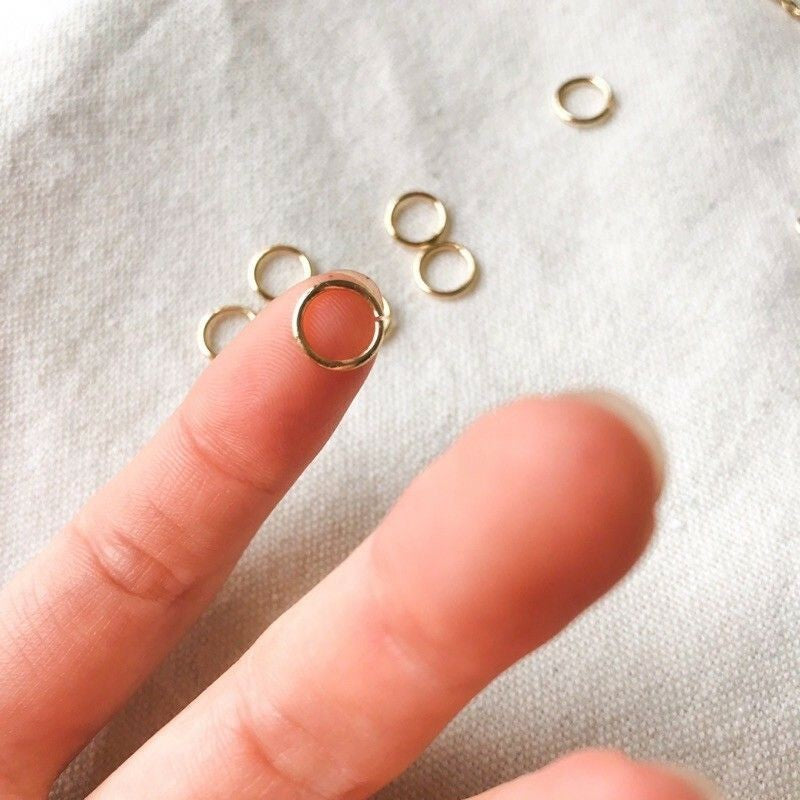 Big size 7mm/8mm Jumpring 18K gold in PVD & Stainless Steel