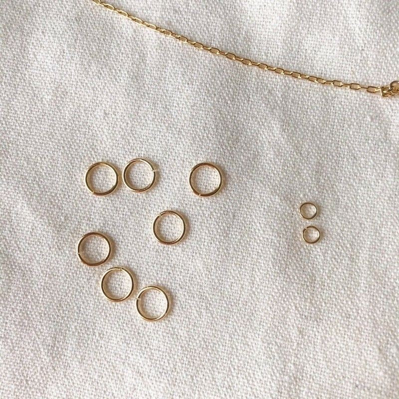Big size 7mm/8mm Jumpring 18K gold in PVD & Stainless Steel