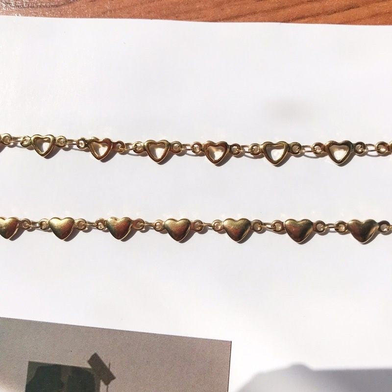 DIY Chain: Stainless steel Heart Shaped Chain