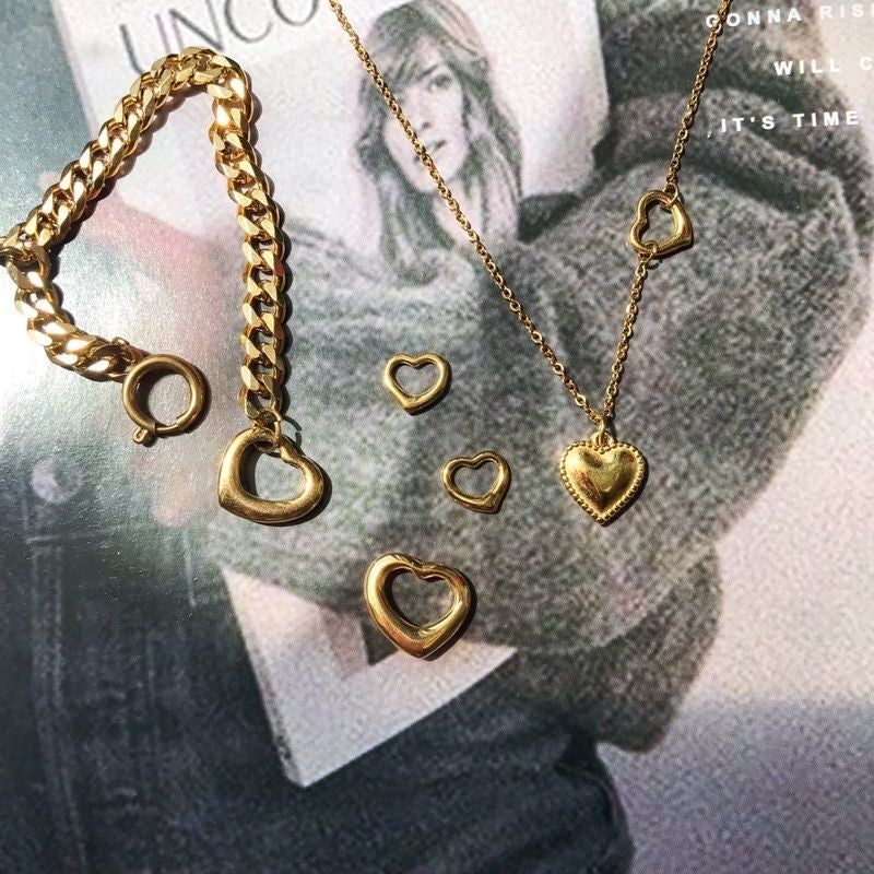 Love Shape Pendant  - Stainless Steel