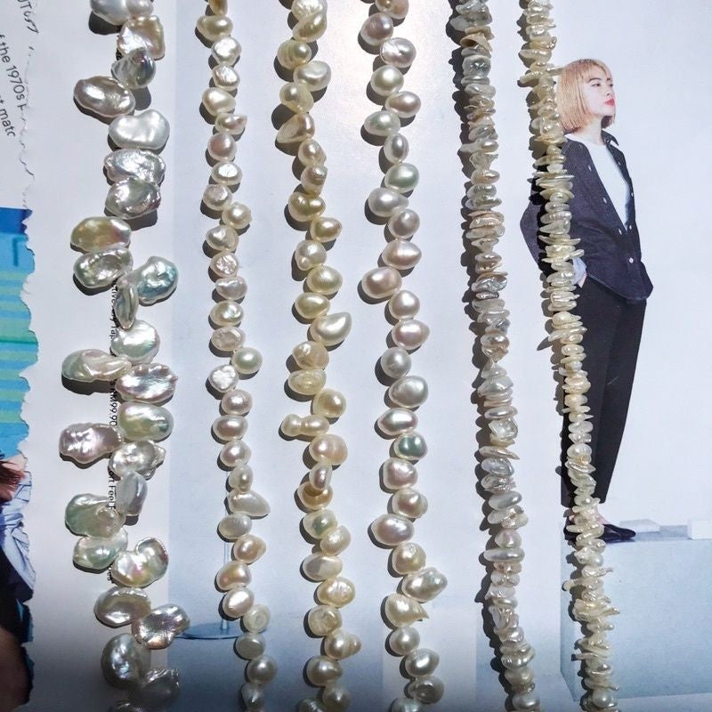 [1 strand] Pearls for diy/ Petals pearl toothpick pearls