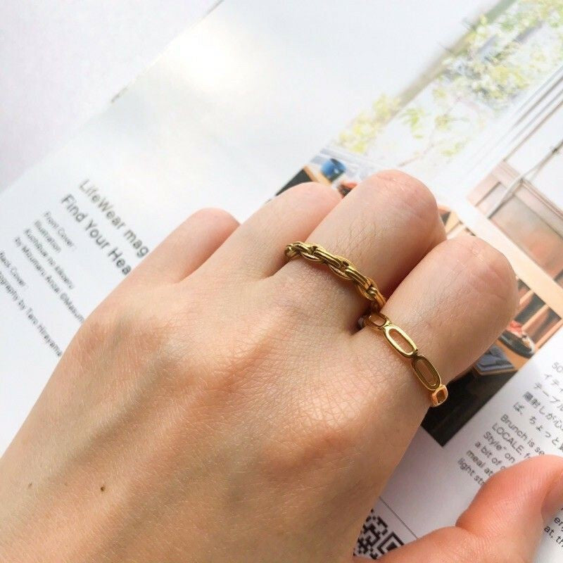 Minimalist Ring 1pcs - Stainless steel (PVD Coating)