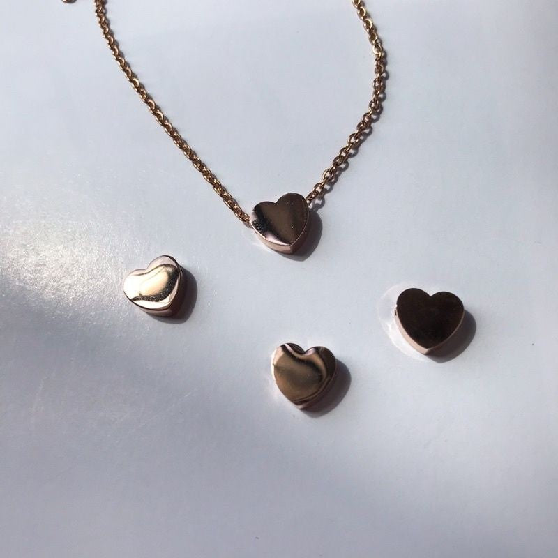 Love With Horizontal/Vertical Hole 1Pc - Stainless Steel