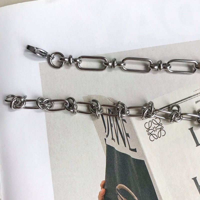 DIY Chain: Bulky Necklace 45cm/ Plain Chain 50cm - Stainless Steel