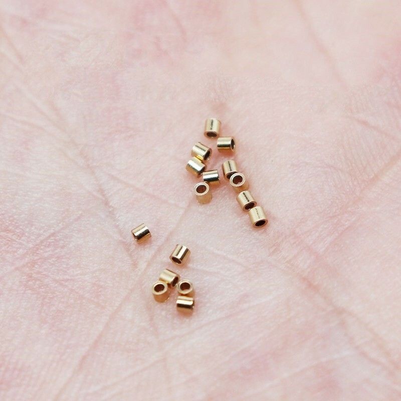 Crimp Tube 2pcs - 14k Gold-Filled/ 925 Silver