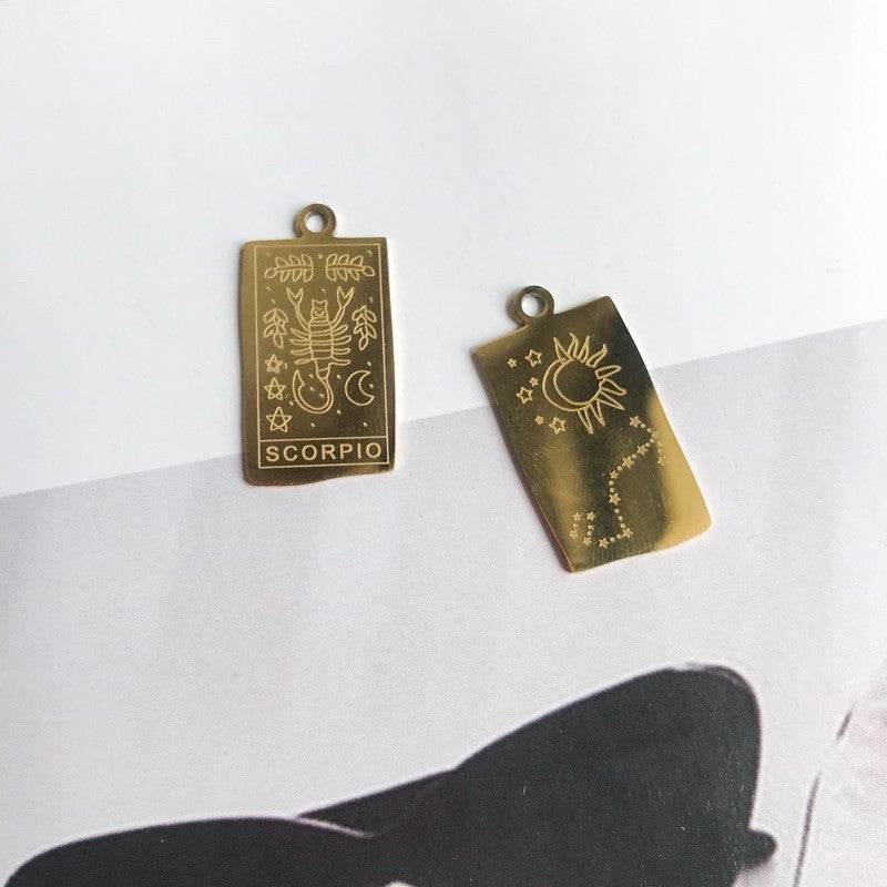 Horoscope personalised pendant 1 pc - Stainless steel