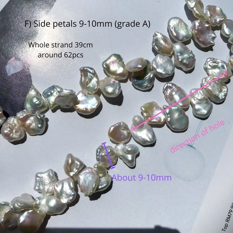 [1 strand] Pearls for diy/ Petals pearl toothpick pearls