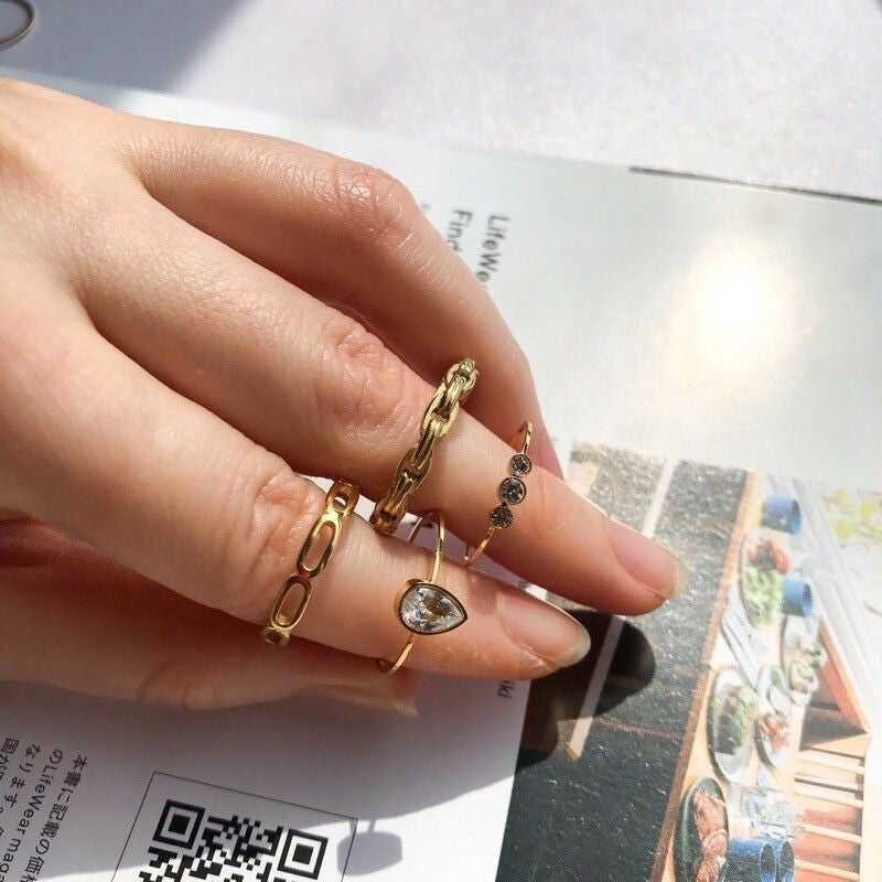 Minimalist Ring 1pcs - Stainless steel (PVD Coating)