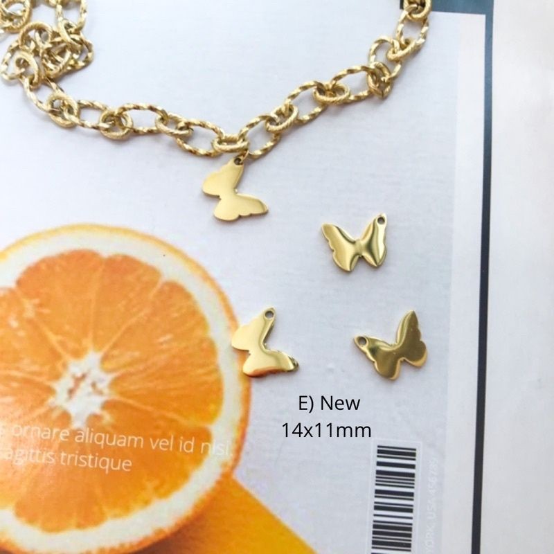 Butterfly ribbon pendant - Stainless steel