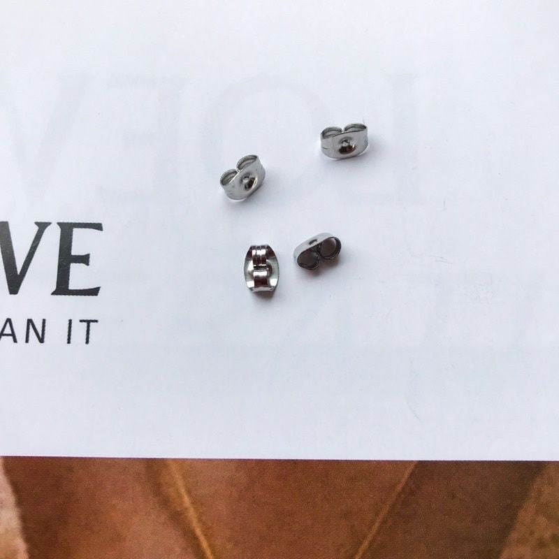 Earring Backings 1pair - Stainless Steel