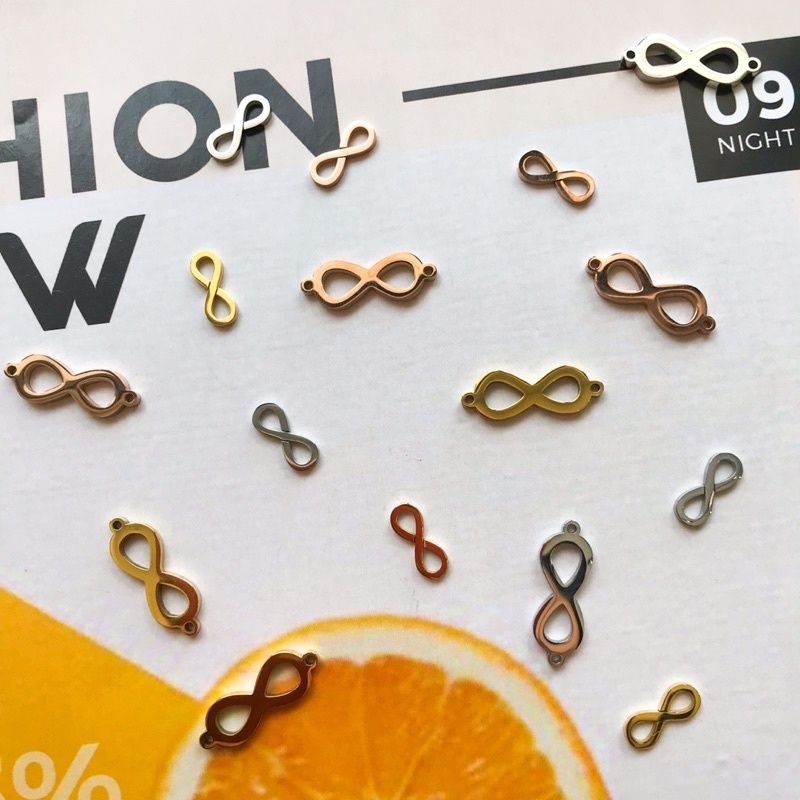 Infinity Charm Pendant 1Pc - Stainless Steel