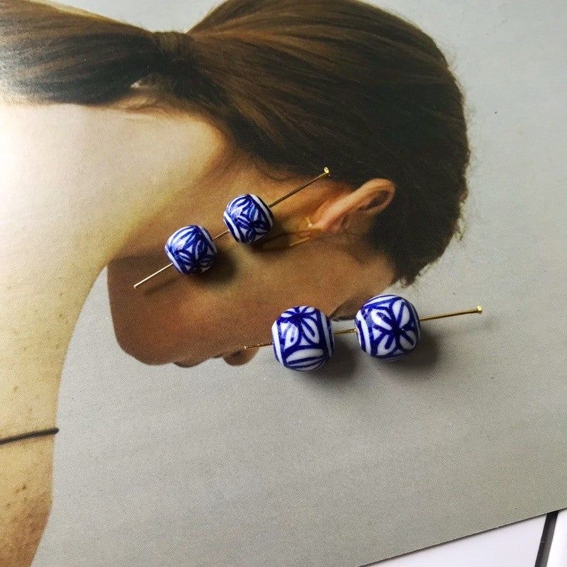 Porcelain beads 1 pc/ DIY jewellery beads