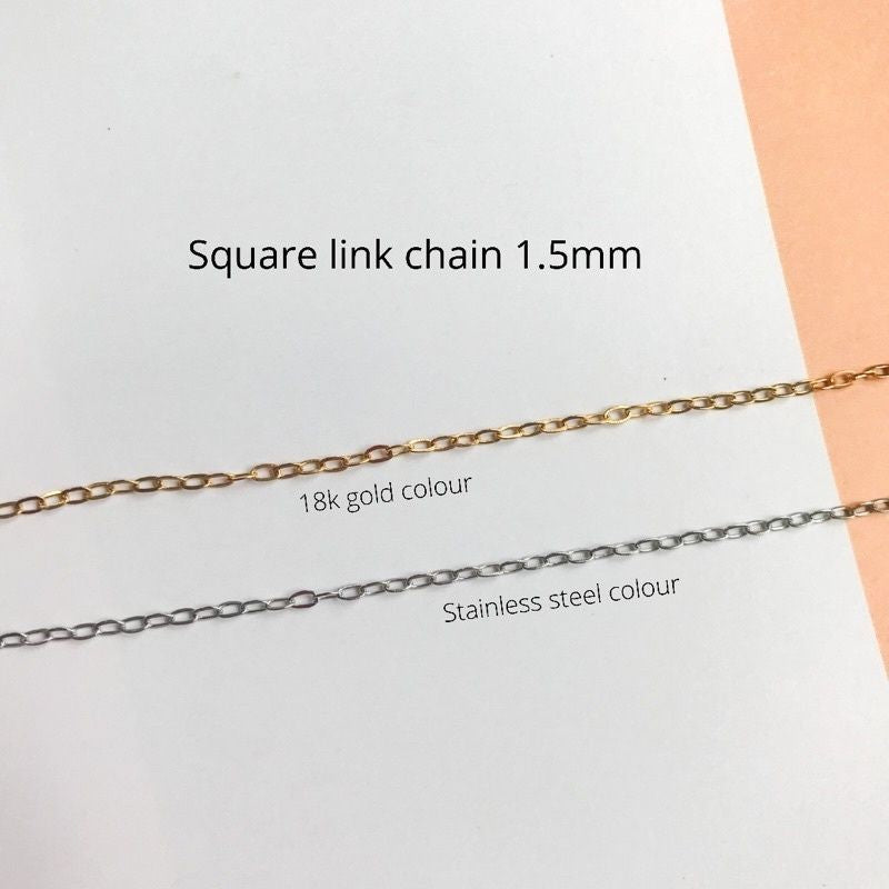 DIY Chain: Stainless steel Square Link Chain