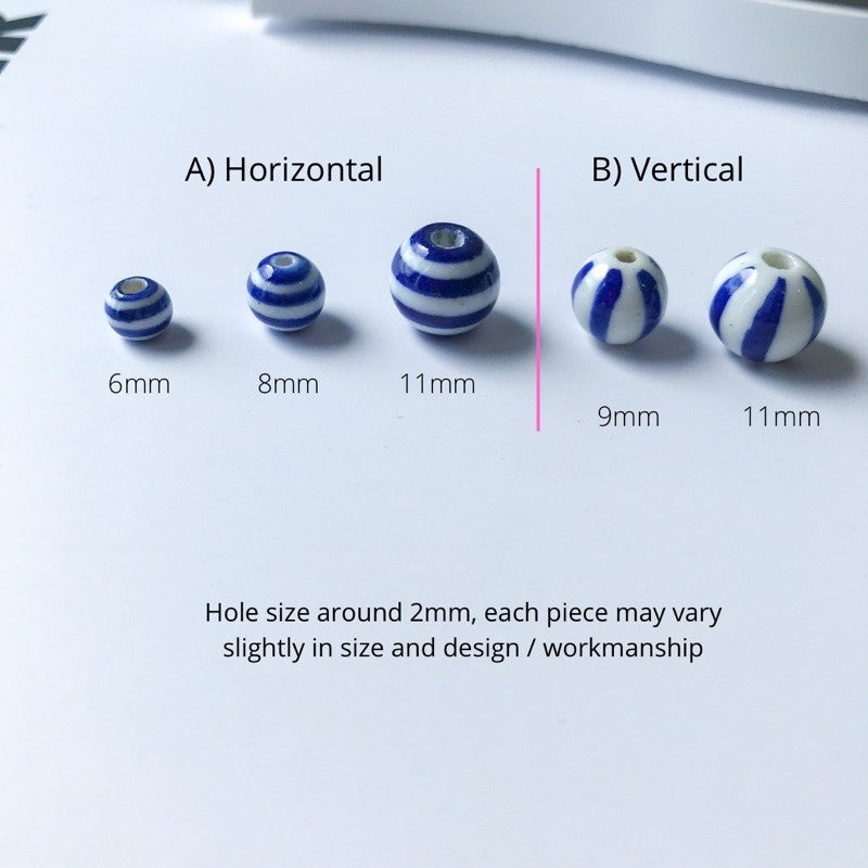 Porcelain beads 1 pc/ DIY jewellery beads