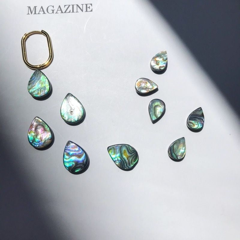 Opal Shell Abalone Shell pendant 1pc