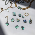 Opal Shell Abalone Shell pendant 1pc