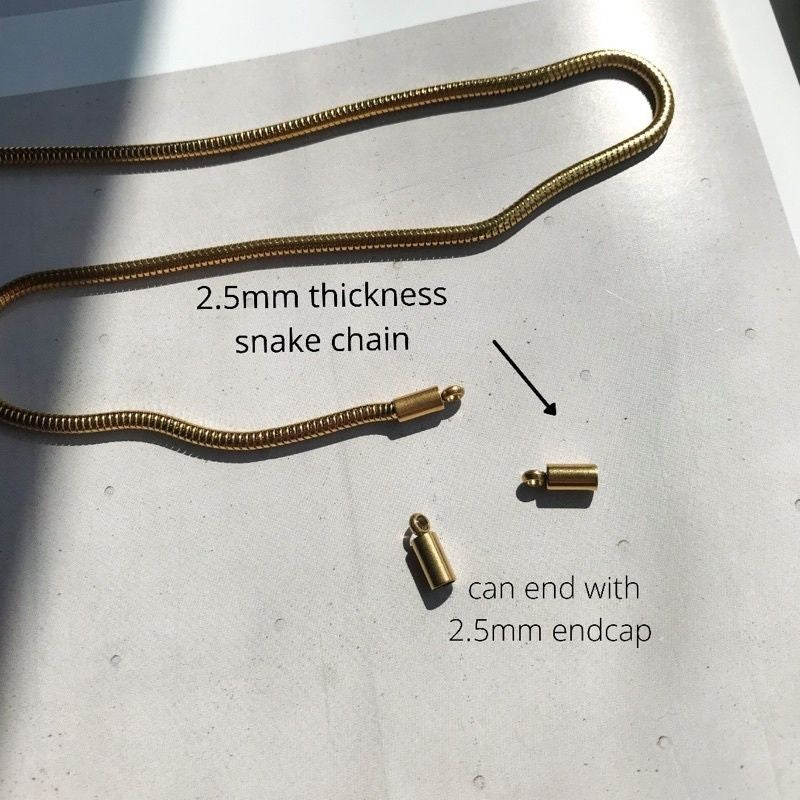 DIY Chain: Stainless steel Snake Chain 50cm