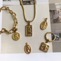 Vintage Coin Pendant 1 Pc - Stainless Steel