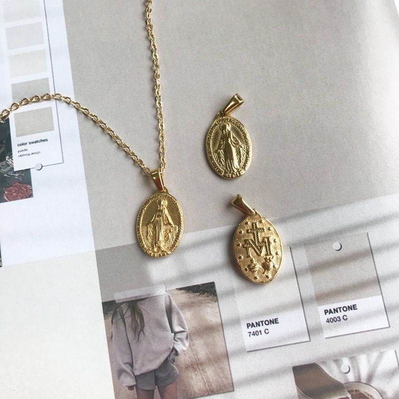 Vintage Coin Pendant 1 Pc - Stainless Steel