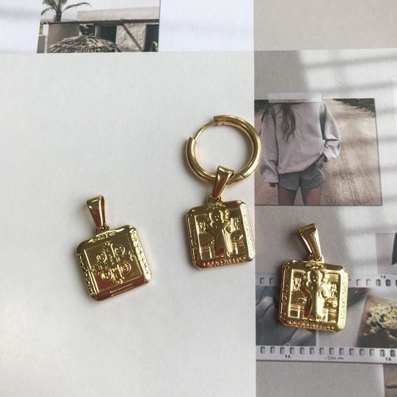 Vintage Coin Pendant 1 Pc - Stainless Steel