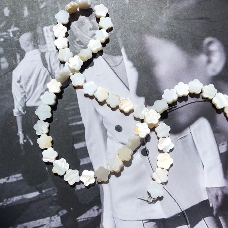 White shell beads 1 strand/ DIY jewellery heart shaped star moon flower accessories for necklace Jewelry bracelet