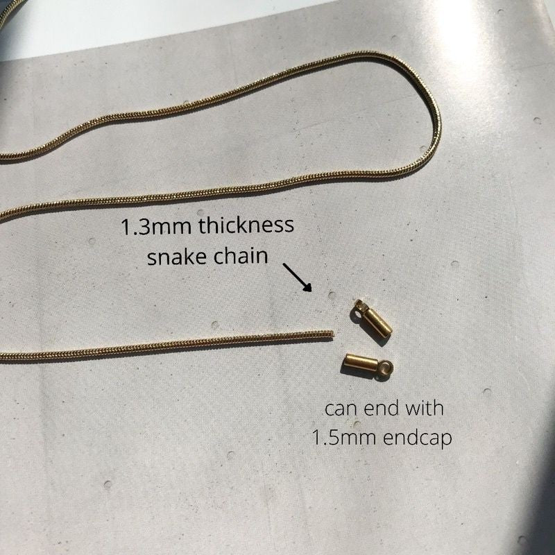 DIY Chain: Stainless steel Snake Chain 50cm