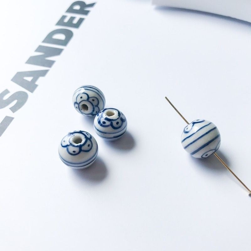Porcelain beads 1 pc/ DIY jewellery beads