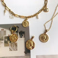 Vintage Coin Pendant 3 -  Stainless Steel