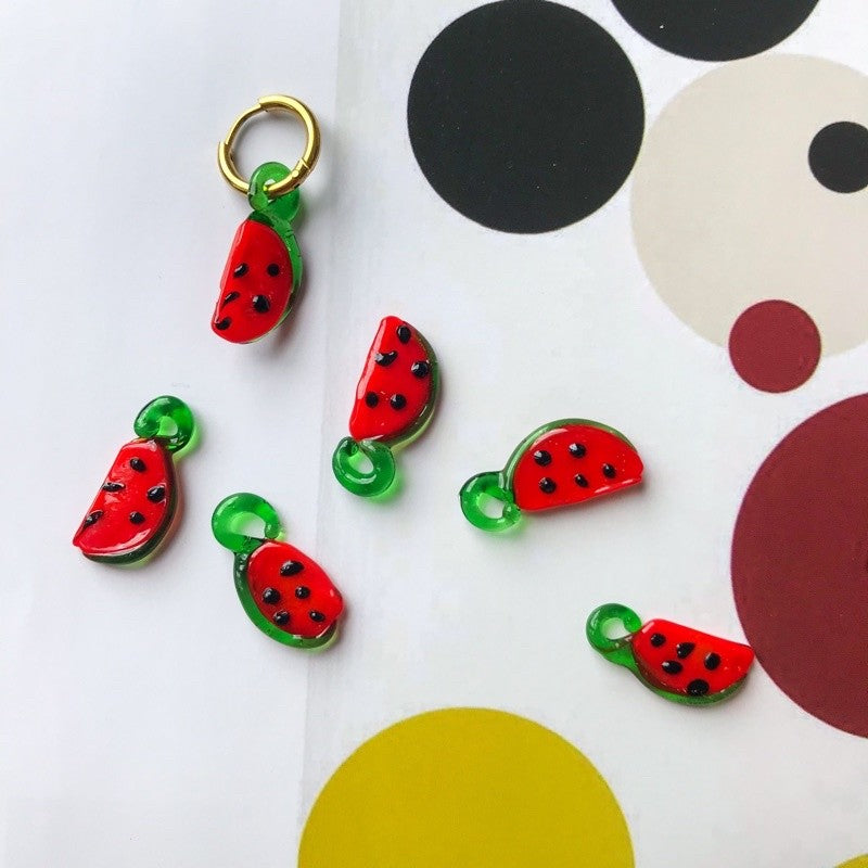 Fruit pendant glass beads pendant 1 pc for diy jewellery necklace