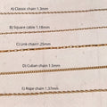 14k Gold-filled Chain/ US Imported/ Suasa Original GFK chain 50cm