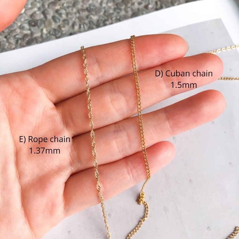 14k Gold-filled Chain/ US Imported/ Suasa Original GFK chain 50cm
