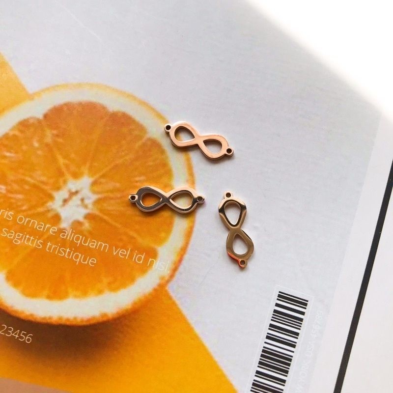 Infinity Charm Pendant 1Pc - Stainless Steel