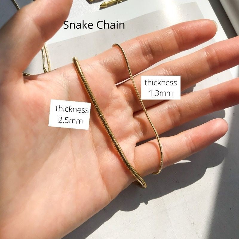 DIY Chain: Stainless steel Snake Chain 50cm