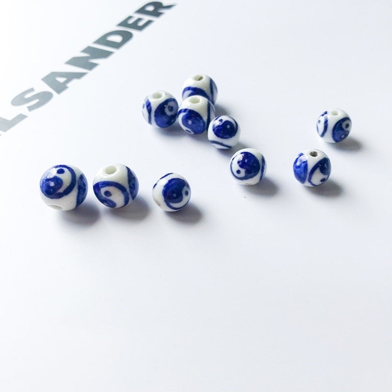 Porcelain beads 1 pc/ DIY jewellery beads