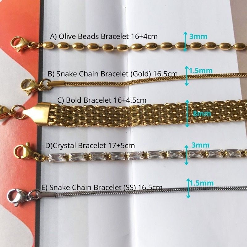 Bracelet - Snake/ tennis/ sparkle zirconia