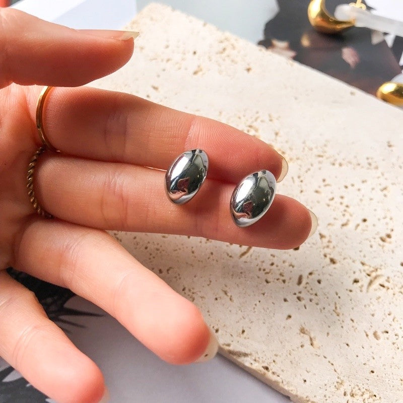 Droplet earrings stainlesss steel 1 pair
