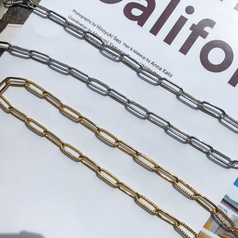 DIY chain: Flat square cable chain - PVD stainless steel