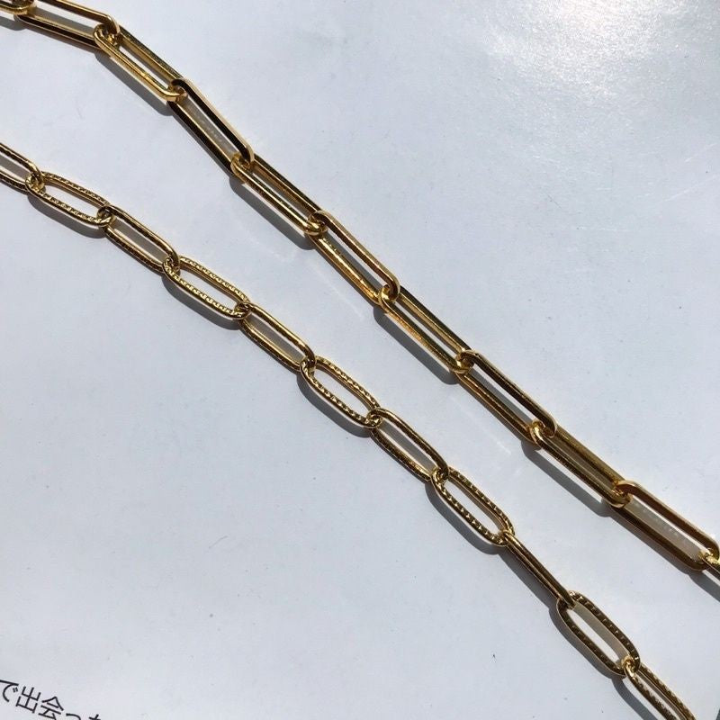 DIY chain: Flat square cable chain - PVD stainless steel