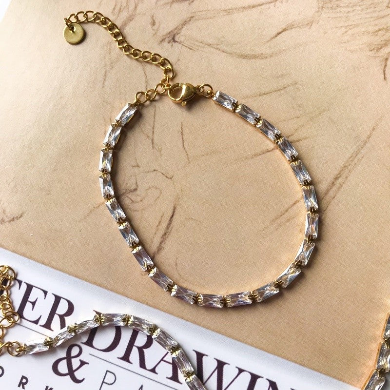 Bracelet - Snake/ tennis/ sparkle zirconia