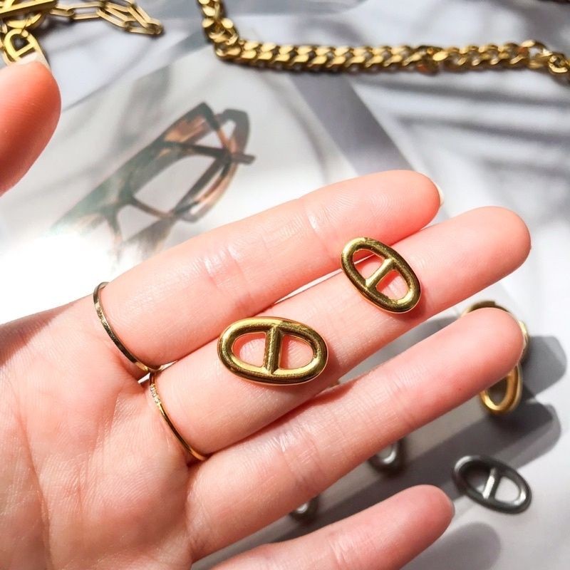 Stainless steel Oval CD pendant