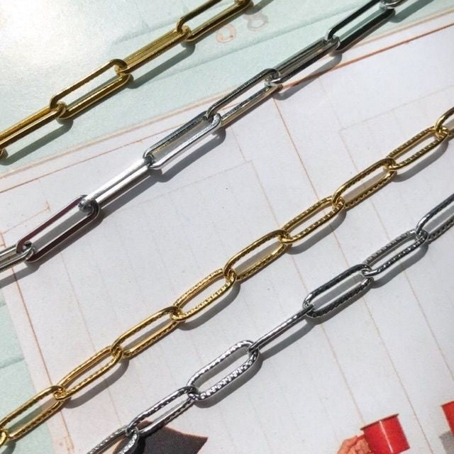 DIY chain: Flat square cable chain - PVD stainless steel