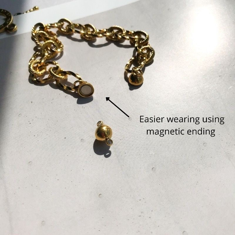 Magnet Ending 1 set - Stainless steel